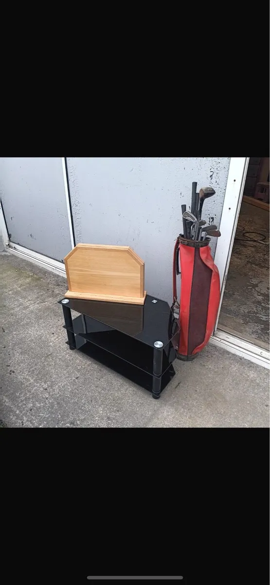 Handmade ash shelf and tv stand