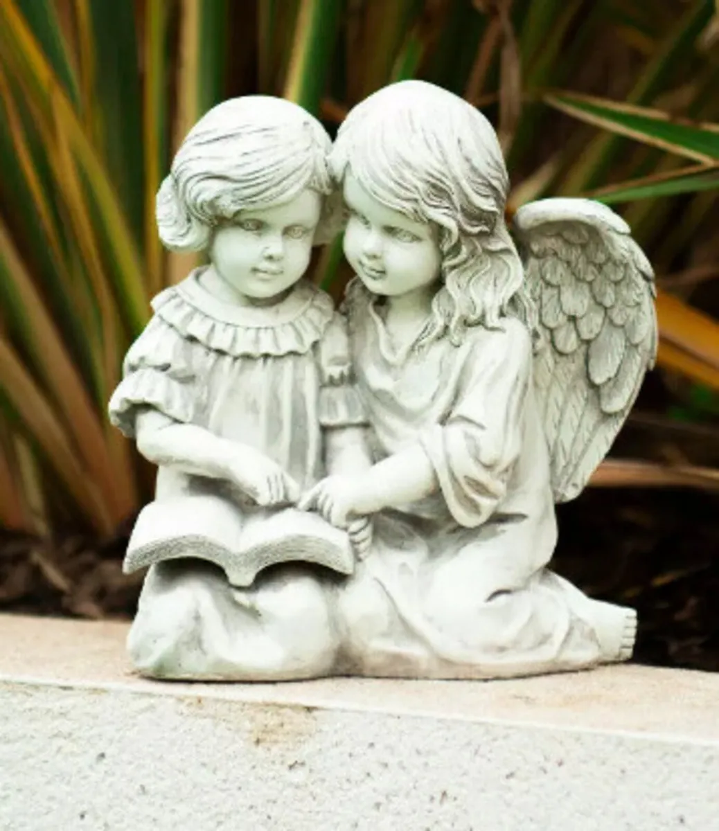 Garden Ornament Angel & Girl Statue NEW - Image 2