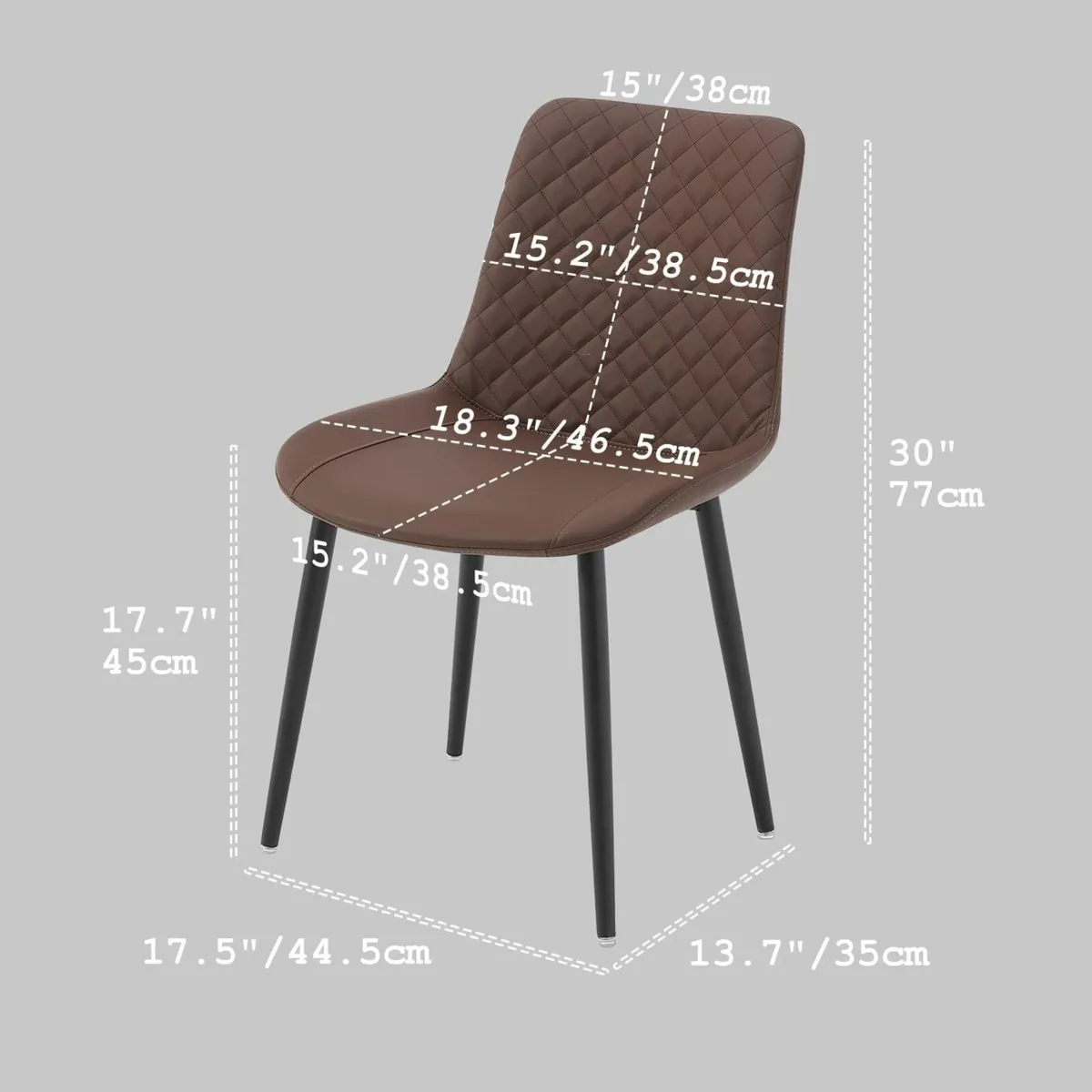 Mid Century Modern Dining Chairs Set of 4 - Image 2