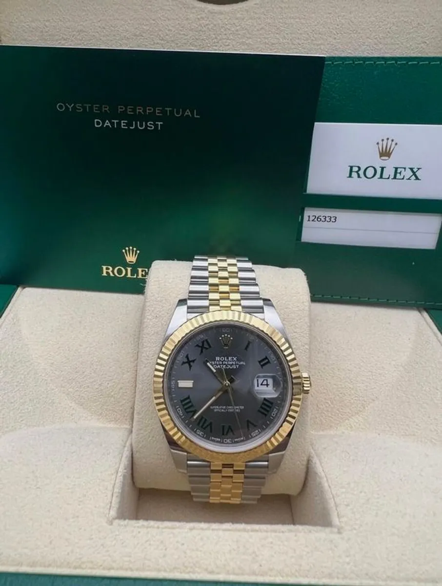 Rolex Wimbledon Datejust 41 2 tone box&papers - Image 1