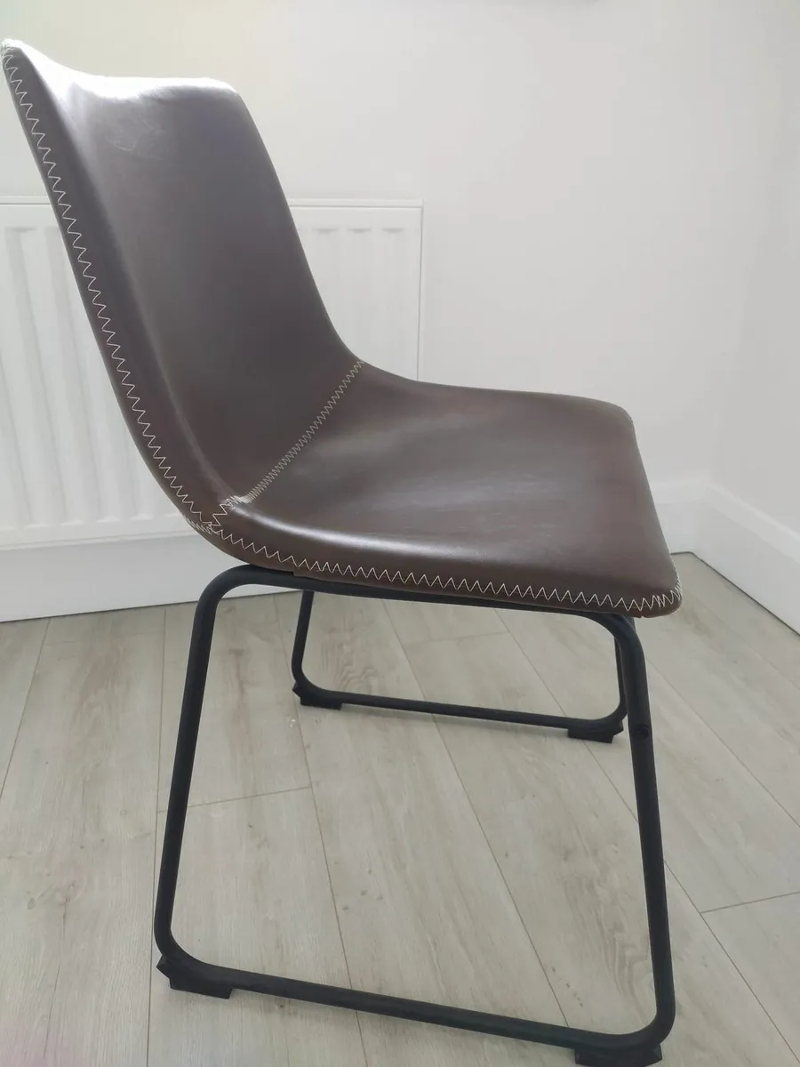 Dark Brown Kitchen Chairs - Image 4