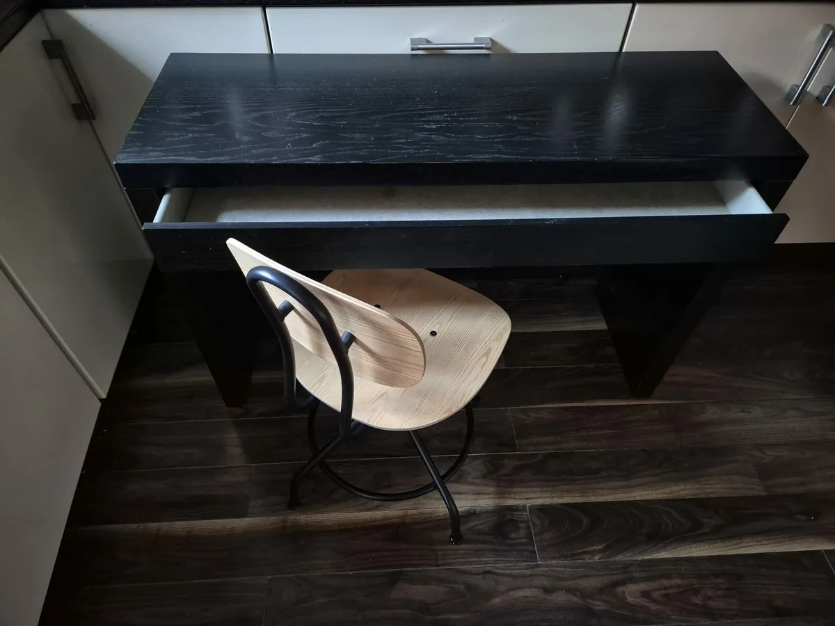 Ikea Malm desk with Kullaberg swivel chair - Image 2