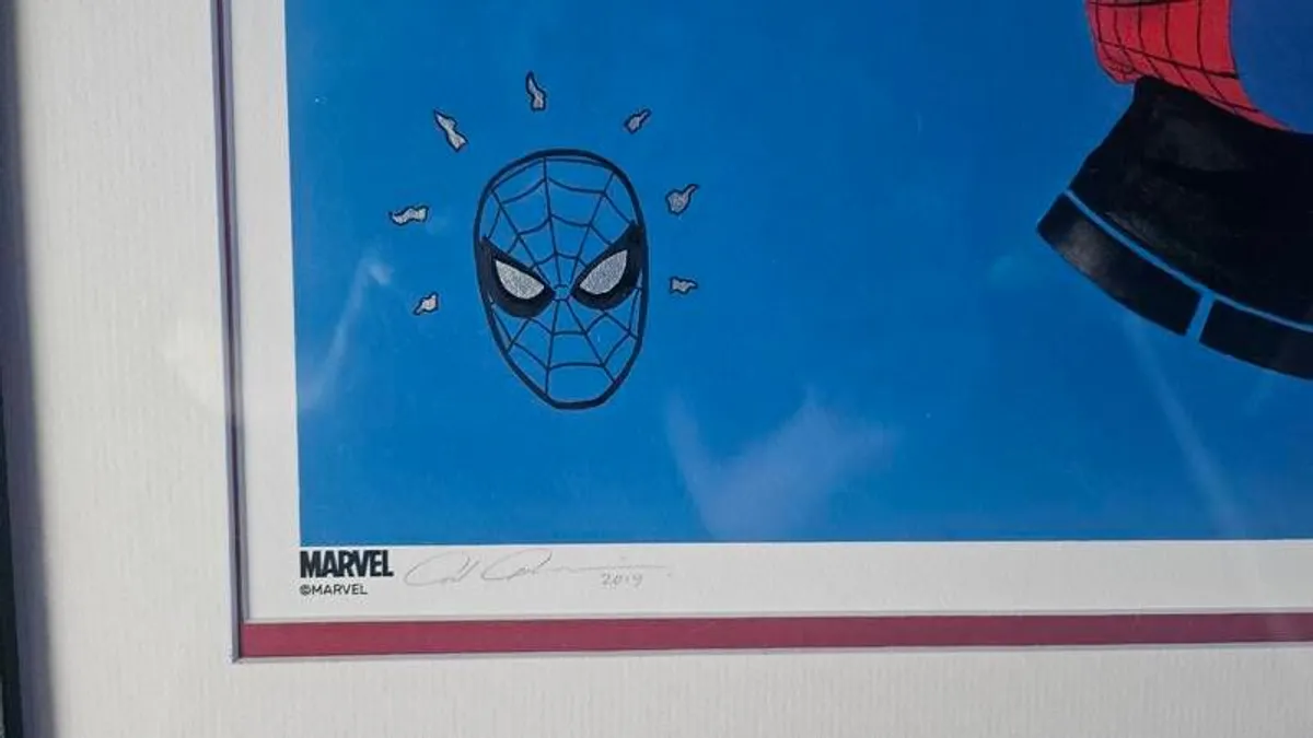 Spider-Man Art Print by Paolo Olivera with remarque! - Image 3