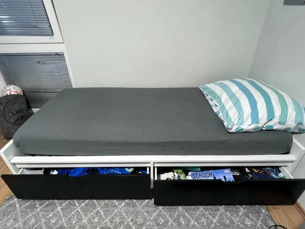 Ikea Flexa Single bed 2 storage drawers&Mattress - Image 2
