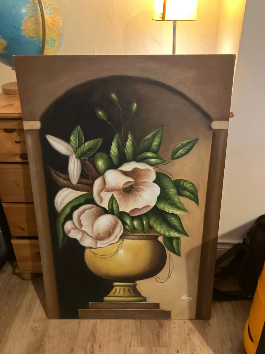 Beautiful Flower Pot Painting - Image 1