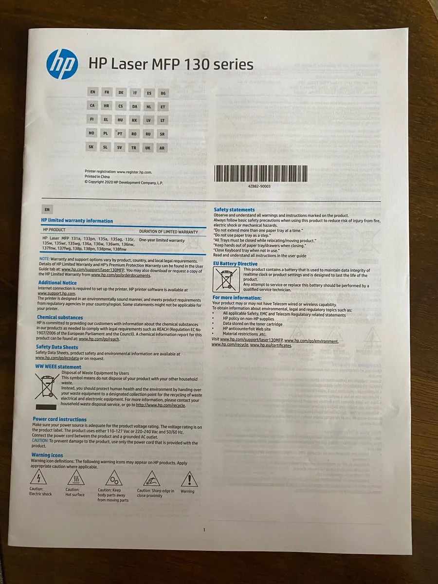 HP Laser Printer MFP 135 - Image 2
