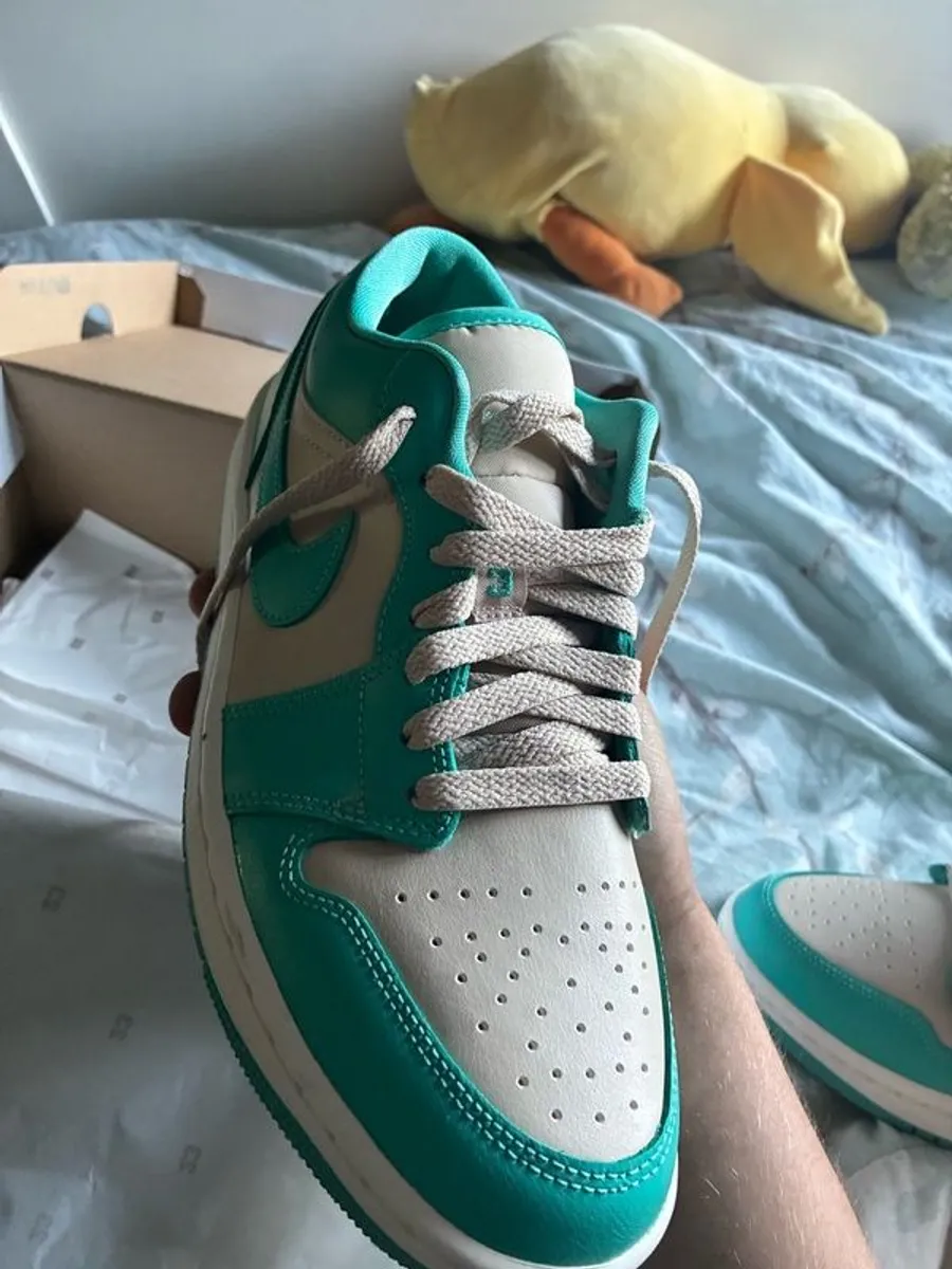 Brand new Jordan 1 low tropical teal - Image 1