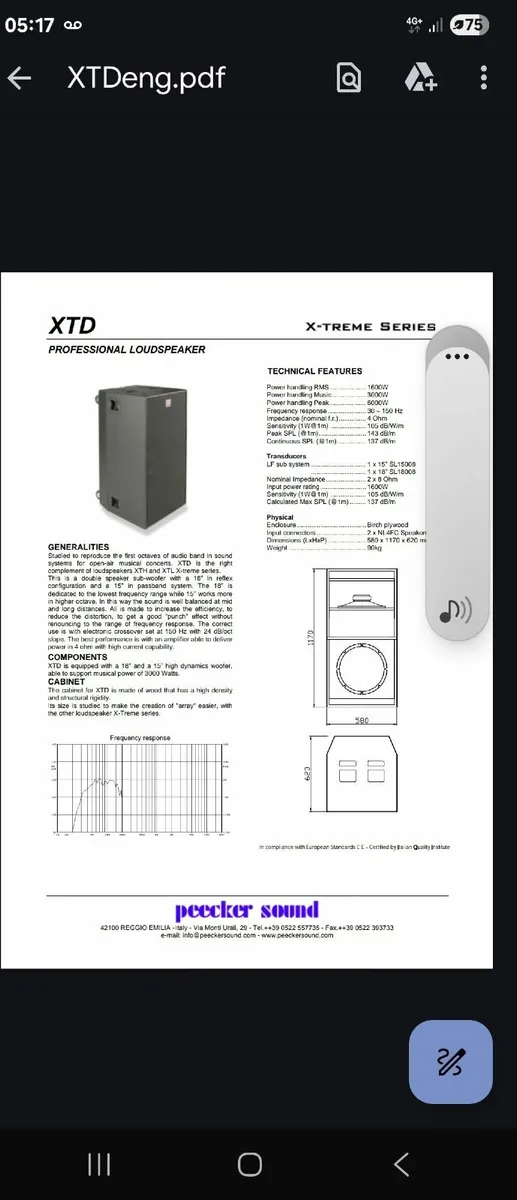 peecker sound“ ir modelio numeriu „SL18008 MADE IN - Image 3