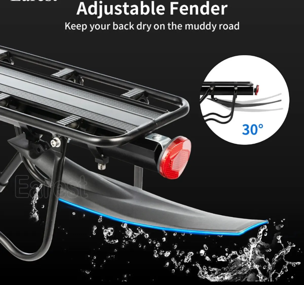Rear Bicycle Pannier Rack Quick Release 24”-29” - Image 2