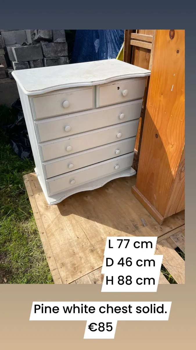 White pine chest of drawers €85 - Image 3