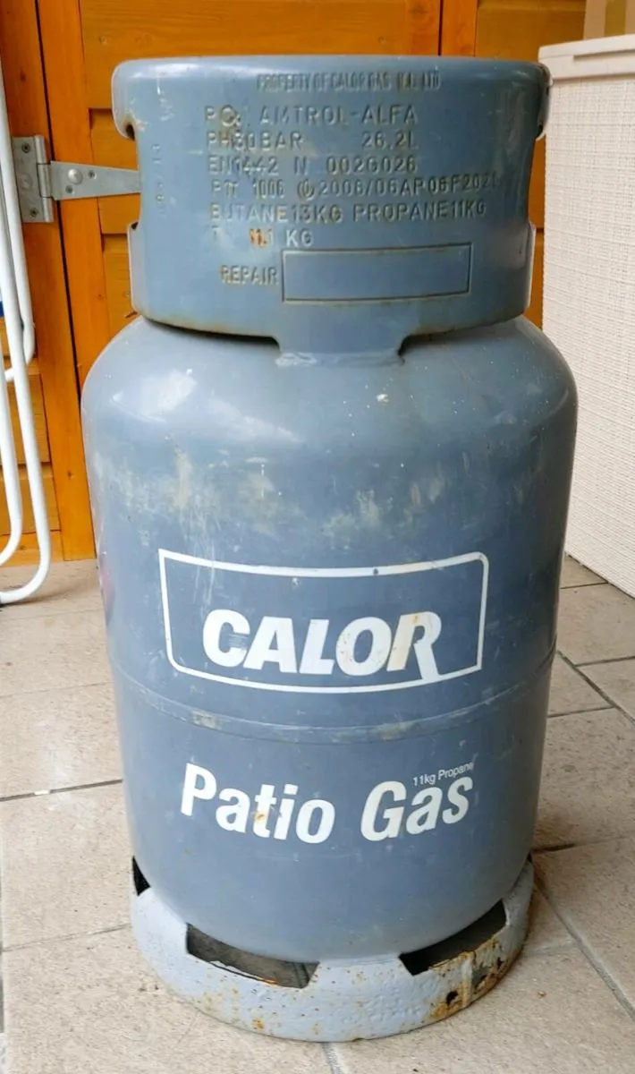 11 kg Propane Gas Cylinder used half empty - Image 1