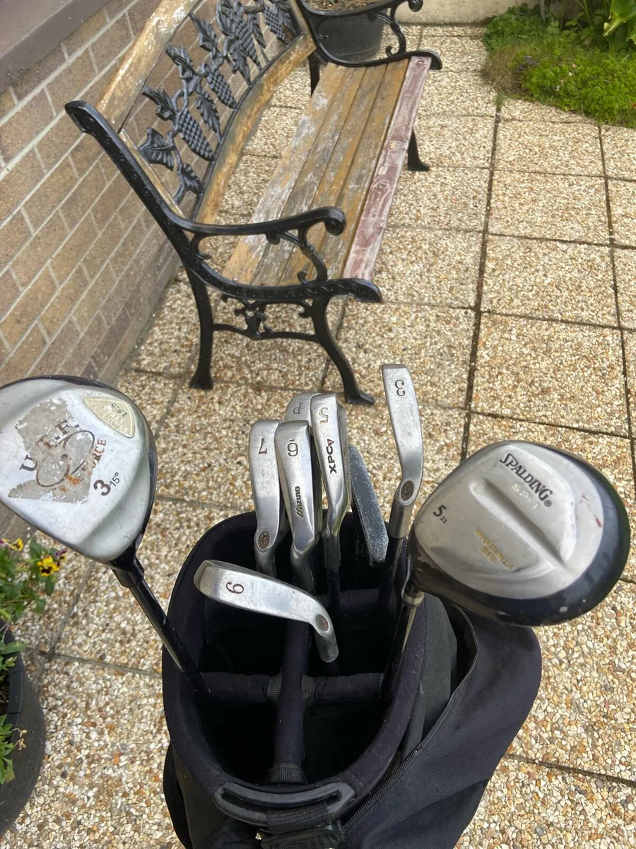 Left  handed.  Golf. Clubs.  &.   Bag - Image 2