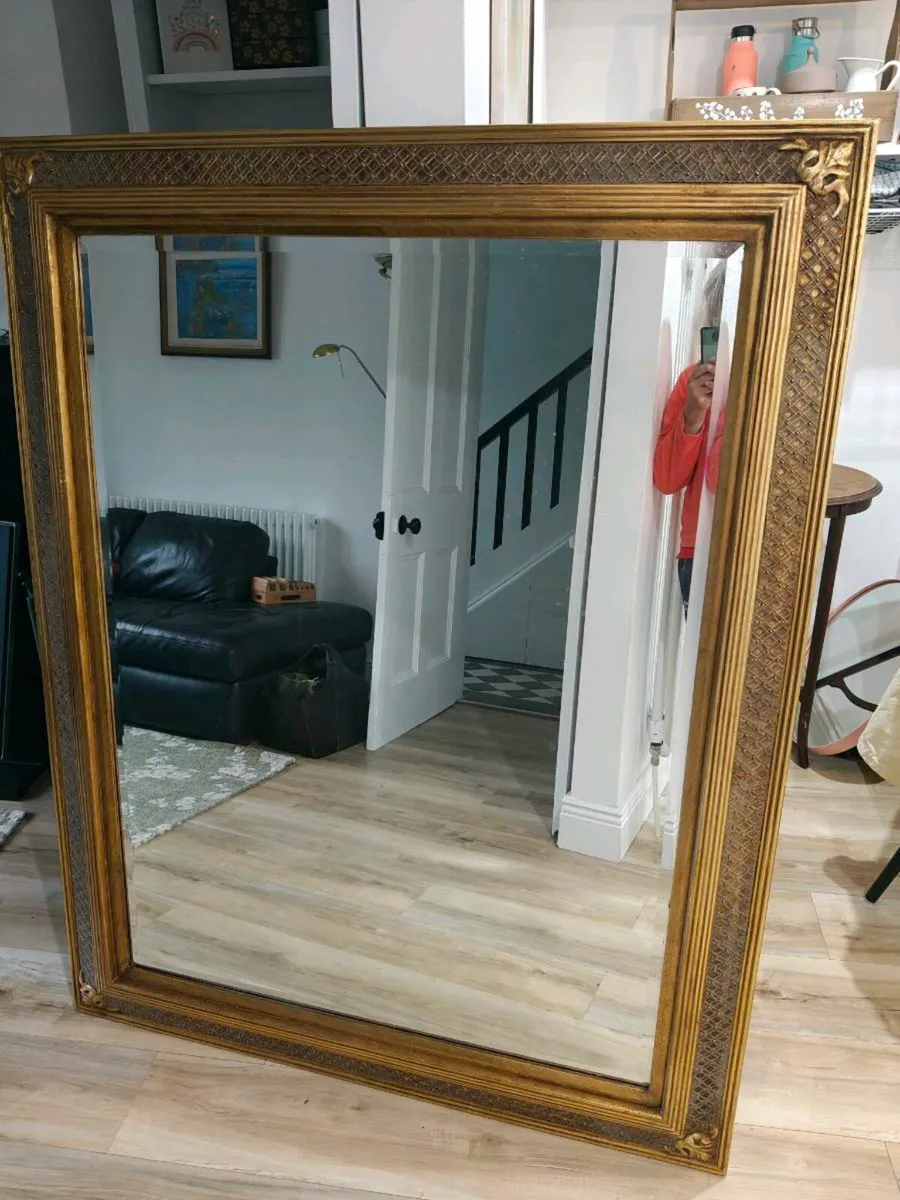 Large mirror just under 5ft x 4ft incl frame - Image 1