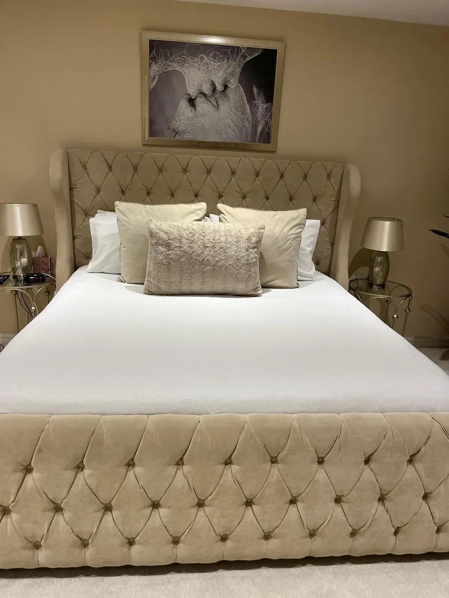 Super King size bed excluding mattress - Image 2