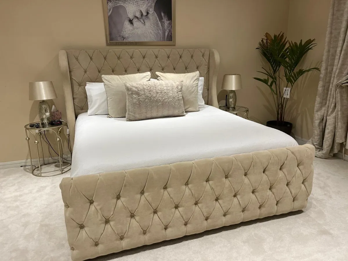 Super King size bed excluding mattress - Image 4