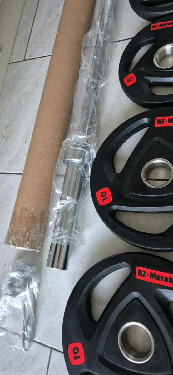 Brand new Olympic tri grip weight lifting set b - Image 4