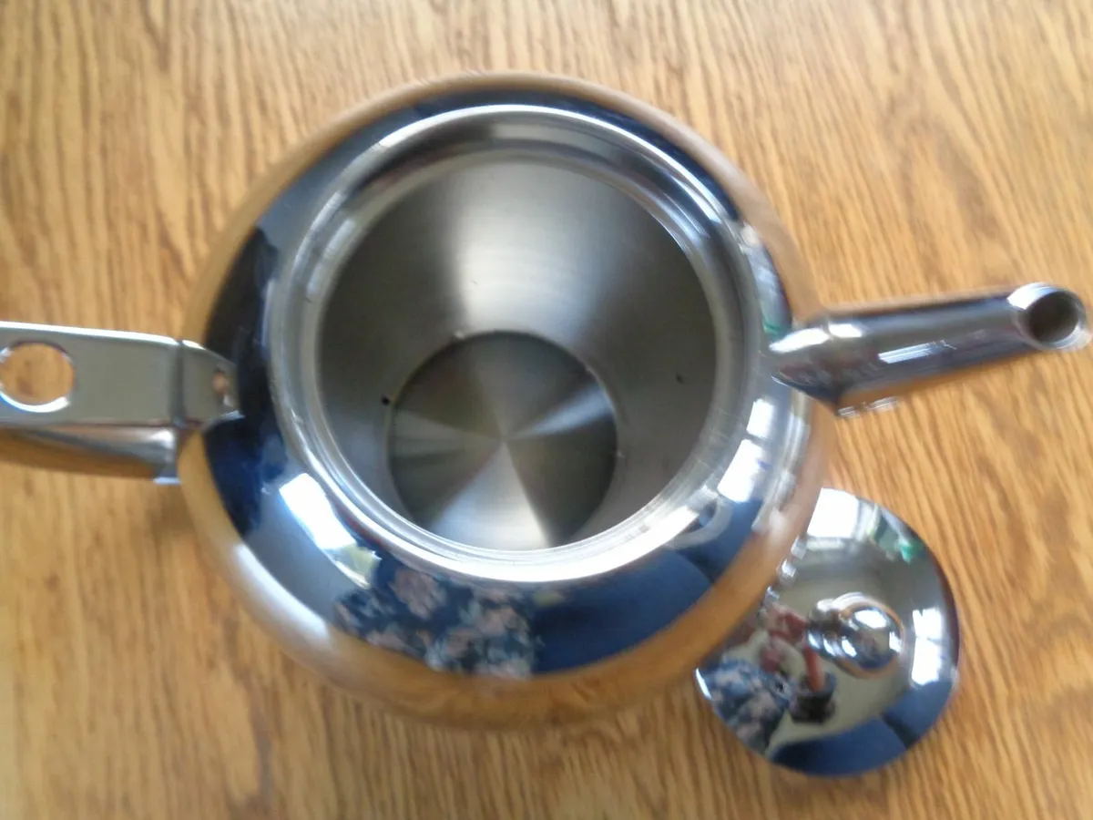 Art Deco Stainless Teapot for Sale - Image 2