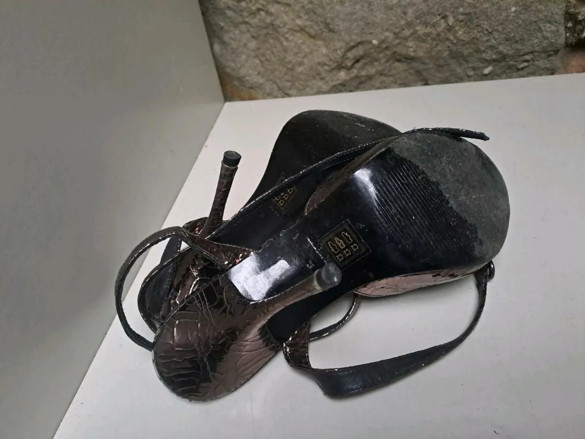 Mistress Size 4 high heels bronze - Image 4