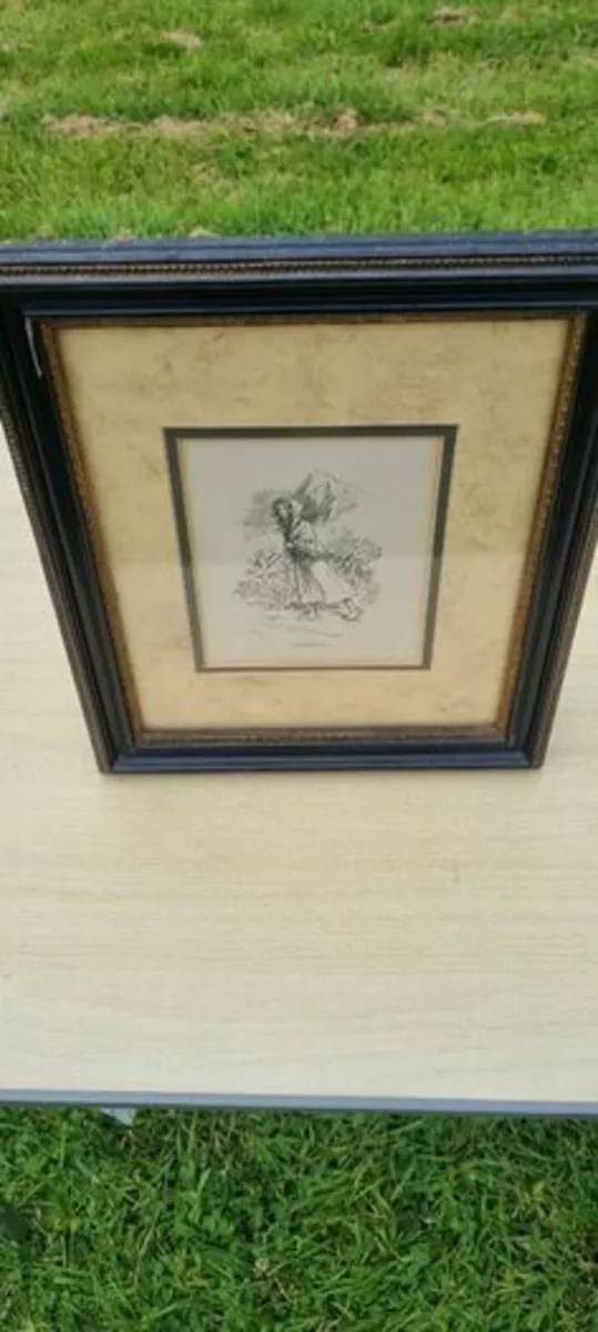 Vintage picture of a Donegal lass - Image 1