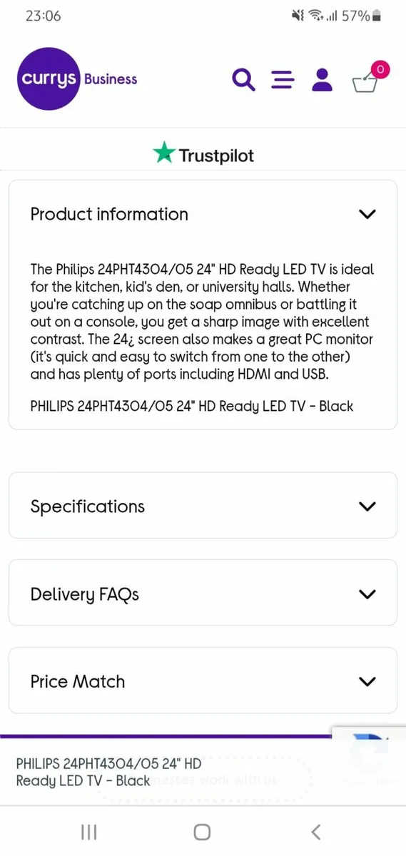 Philips Television (24PHT4304 24-Inch HD ready) - Image 2