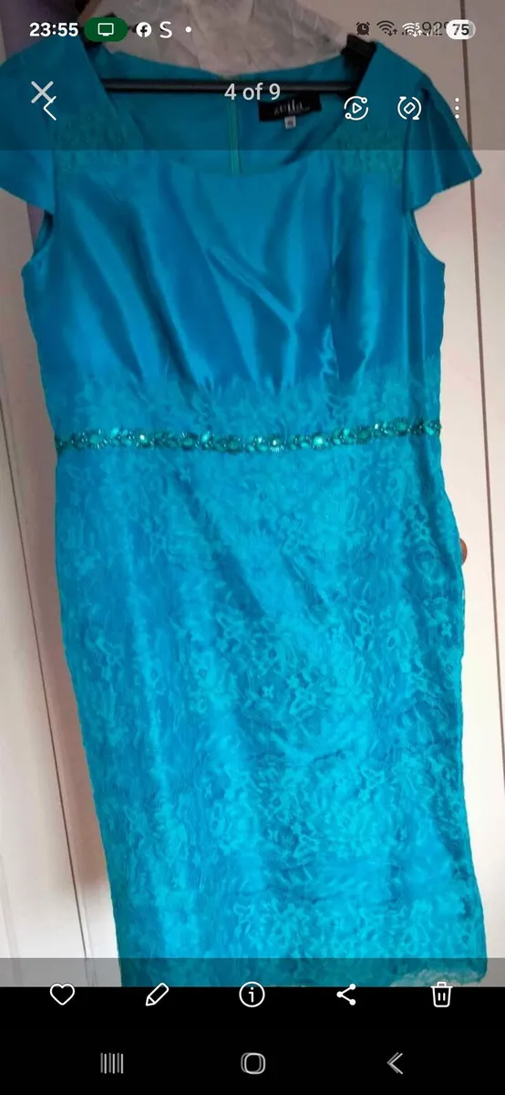 Teal mother of the bride/groom outfit - Image 4