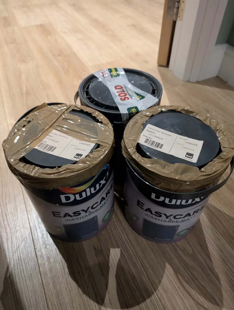 Dulux easycare faded indigo: 3x5L (unopened) - Image 2