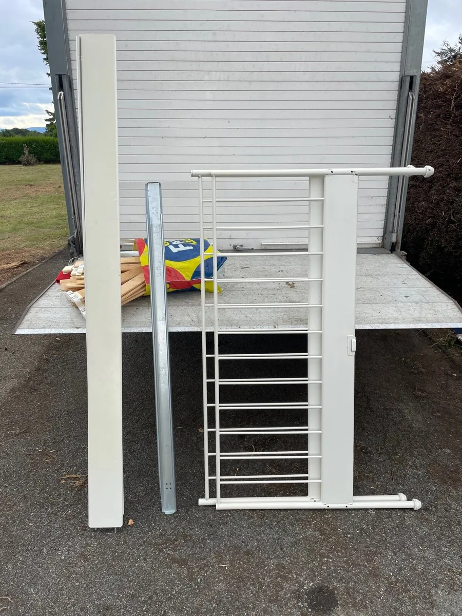 White metal Ikea bed frame €80 - Image 3