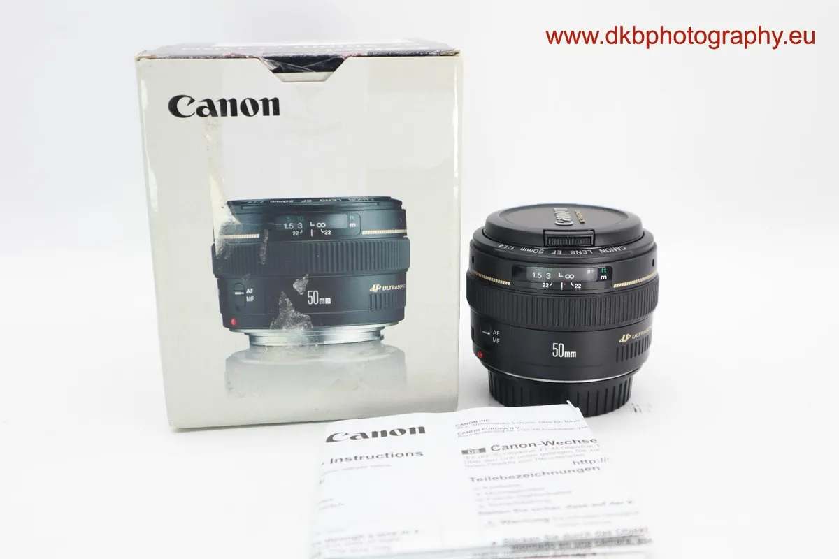 CANON EF 50mm F1.4 USM LENS #0527 - Image 1