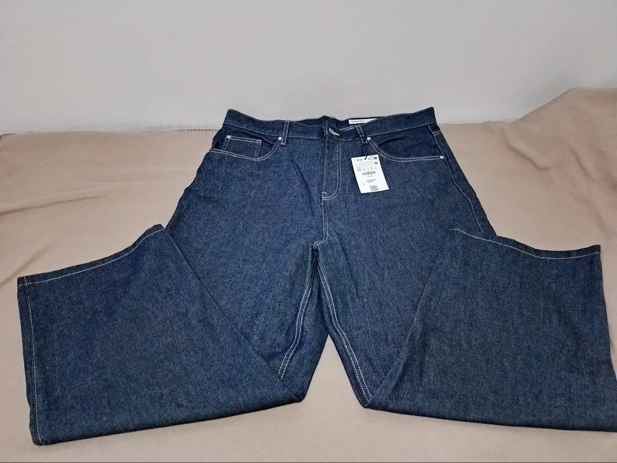 Oversize Denim Pants 46 size( New ) - Image 1