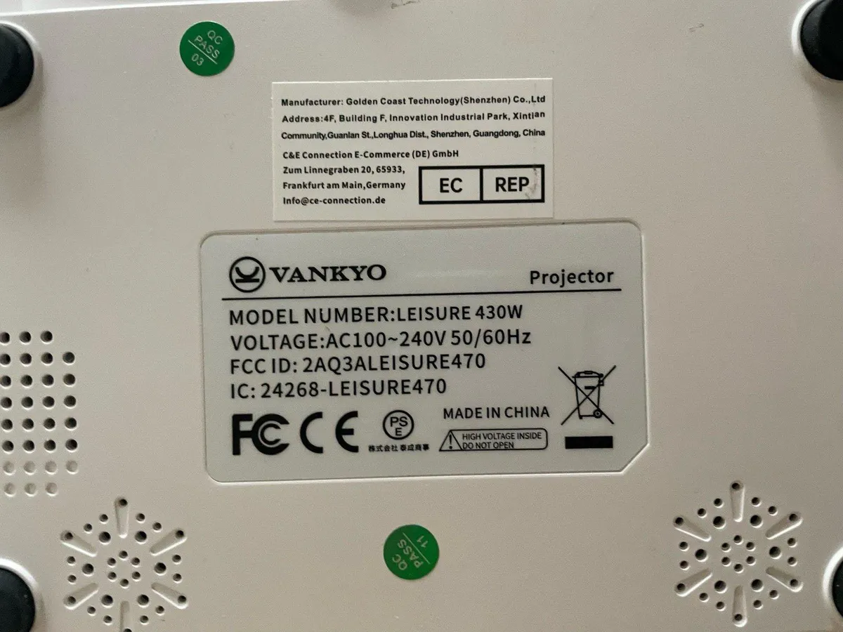 vankyo l430w projector - Image 3