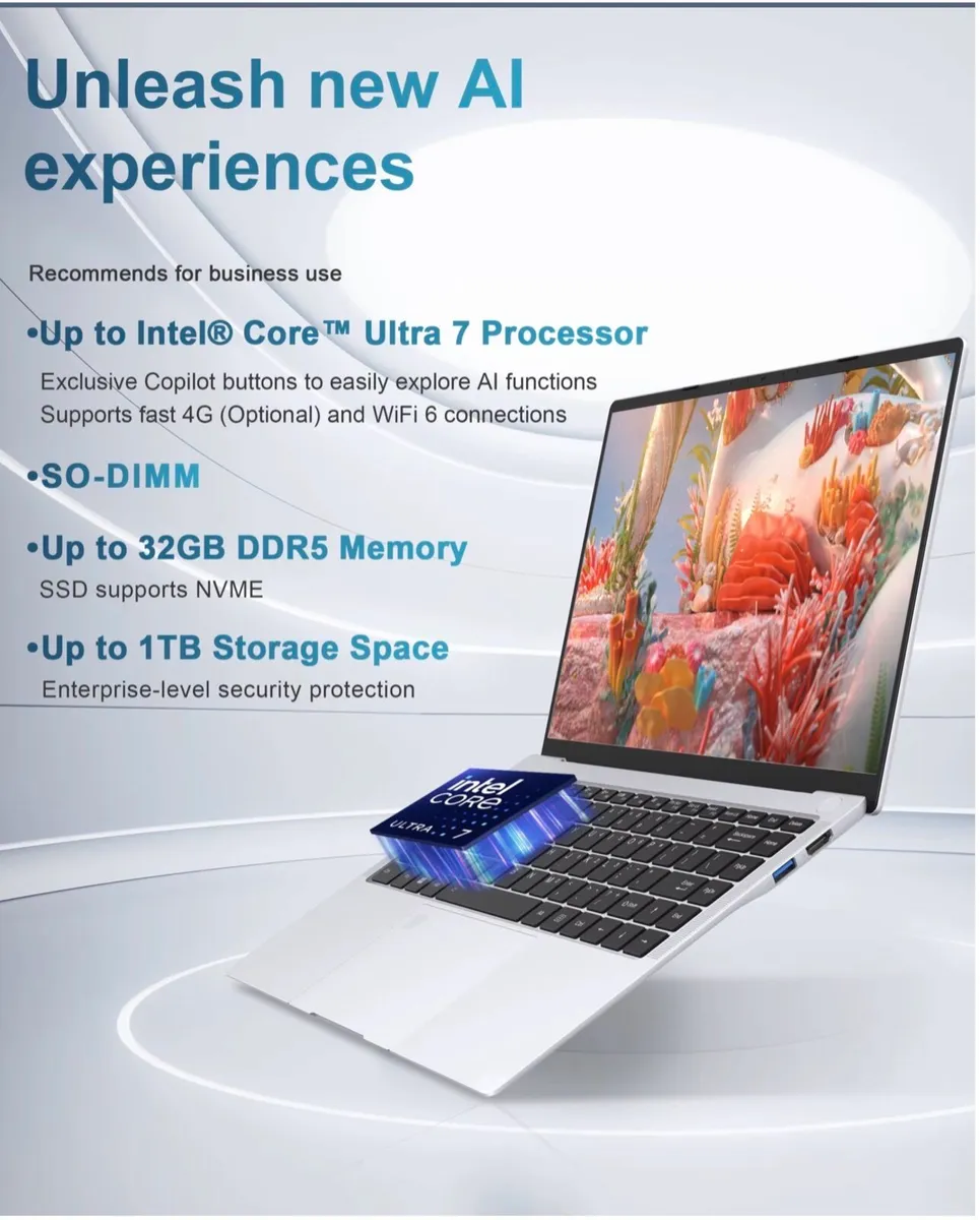 Brand New Intel Core Ultra 7 Processor 155H Laptop - Image 1