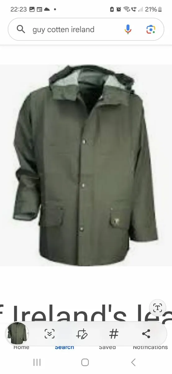 Rain gear guy cotton Jackets pants bib and brace - Image 1