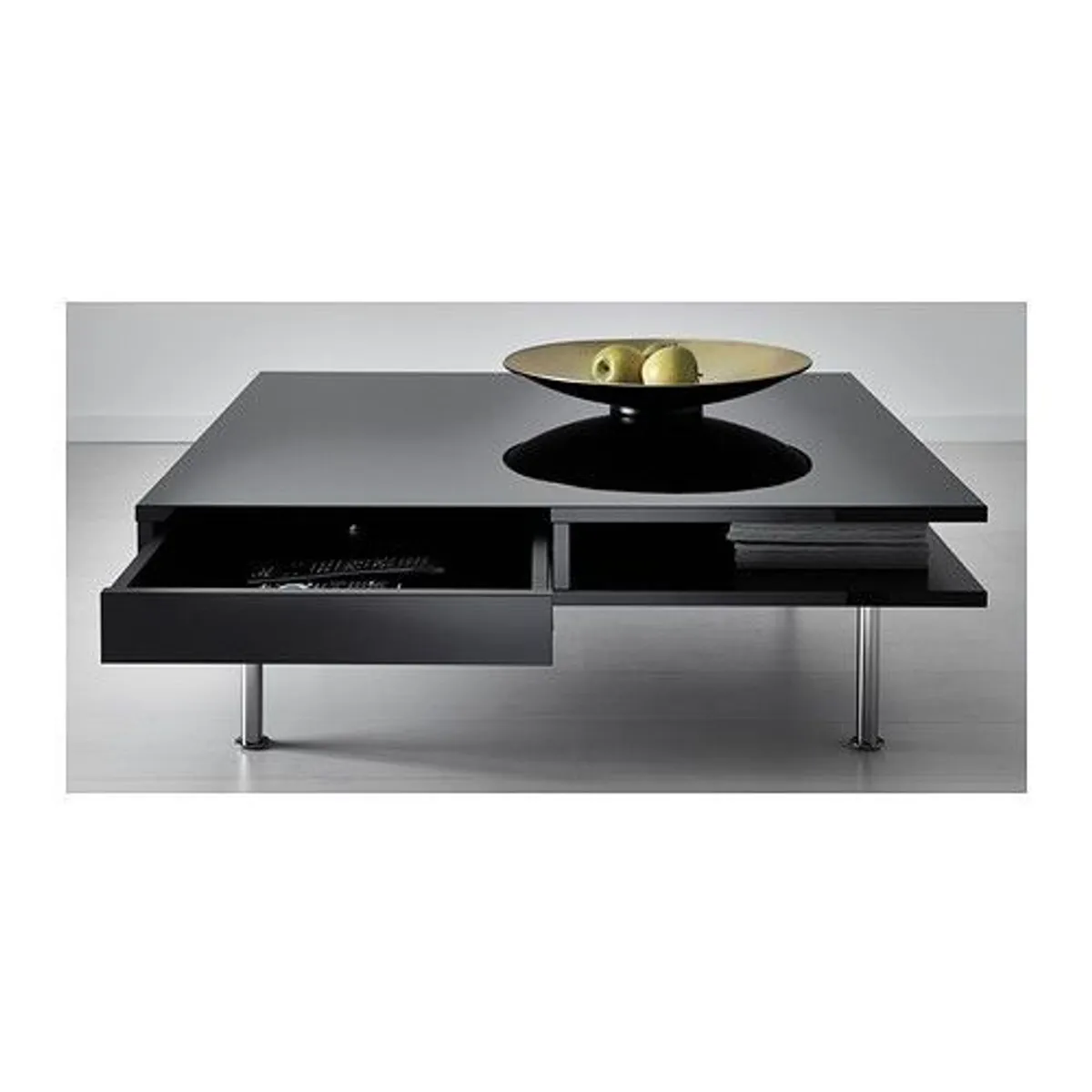Modern Black Coffee Table - Image 2