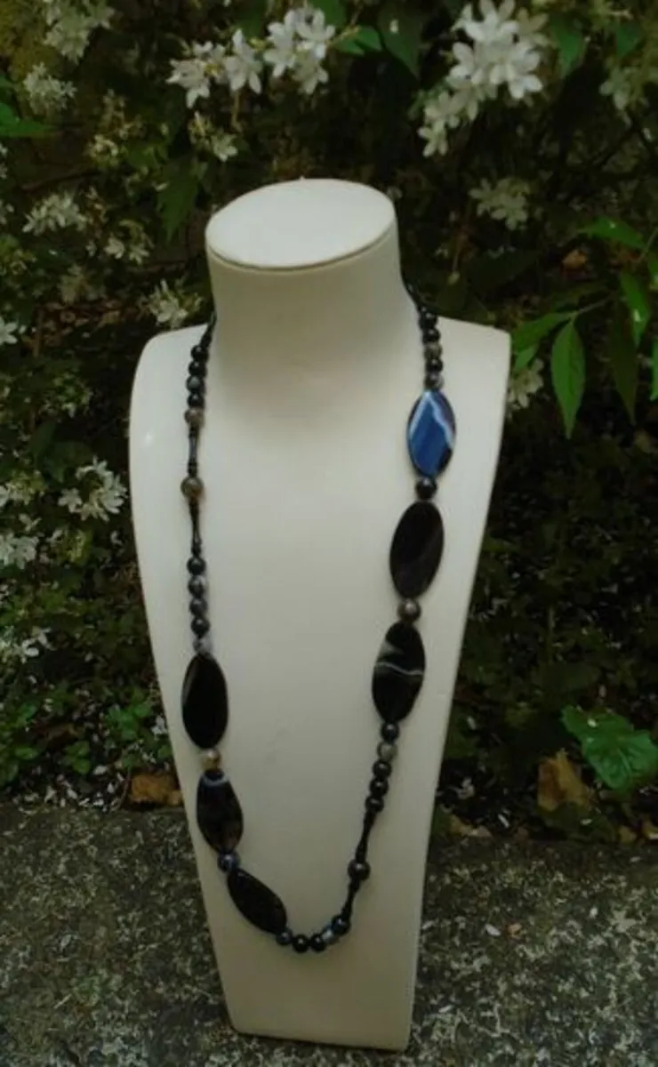 Long gemstone necklace.Jewellery, Gift - Image 1