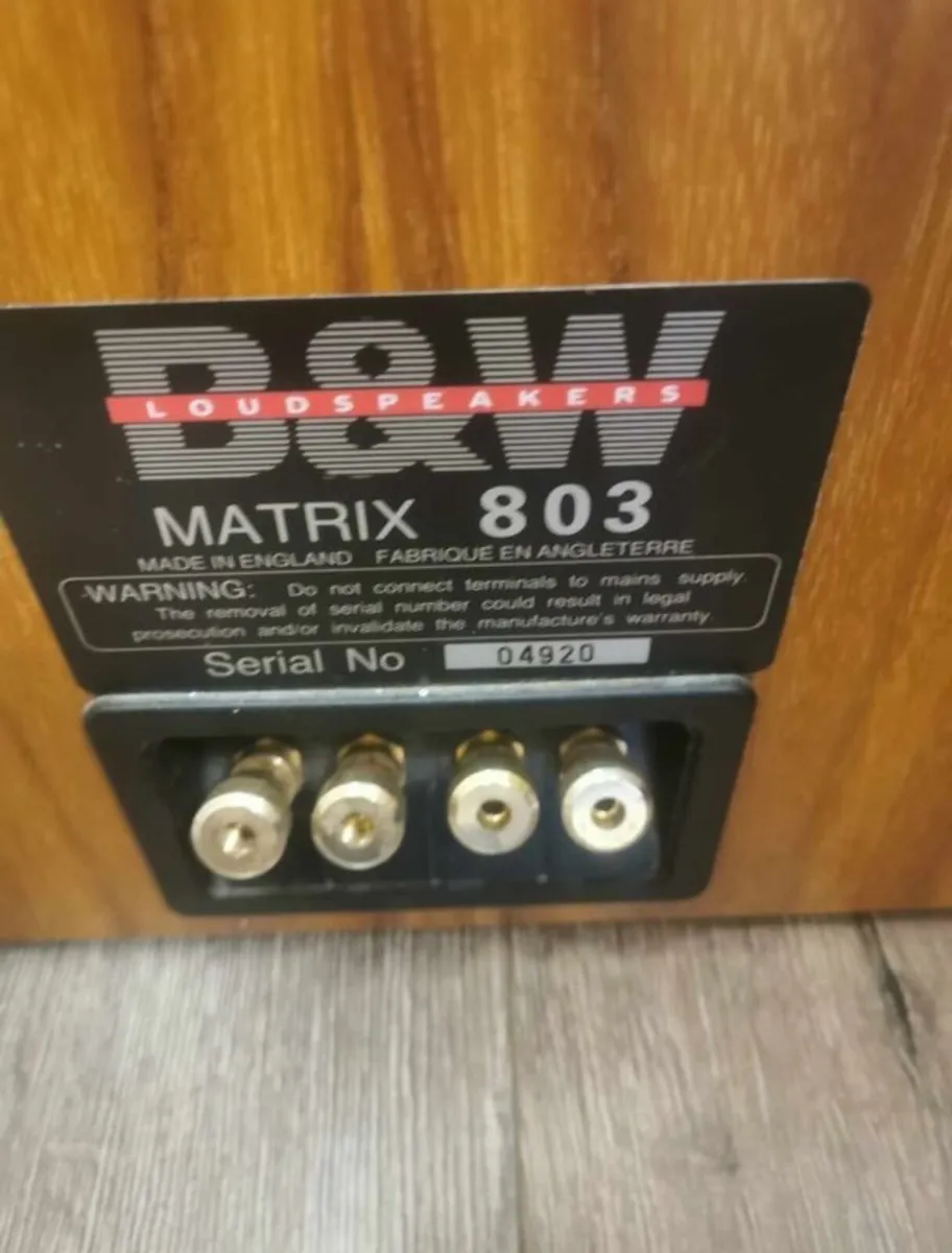 Bowers & Wilkins 803 matrix speakers - Image 3