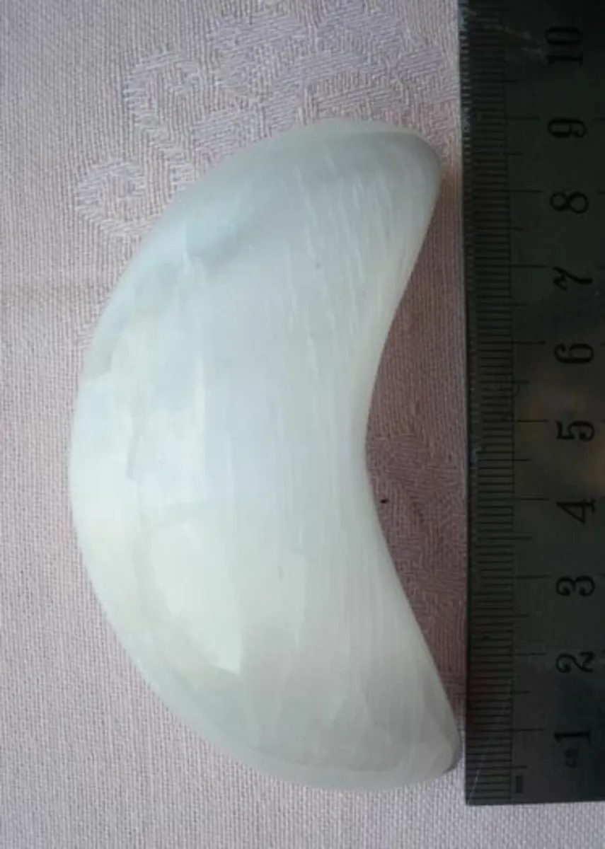 Selenite moon, Crystals,Home decor,Collectable - Image 2