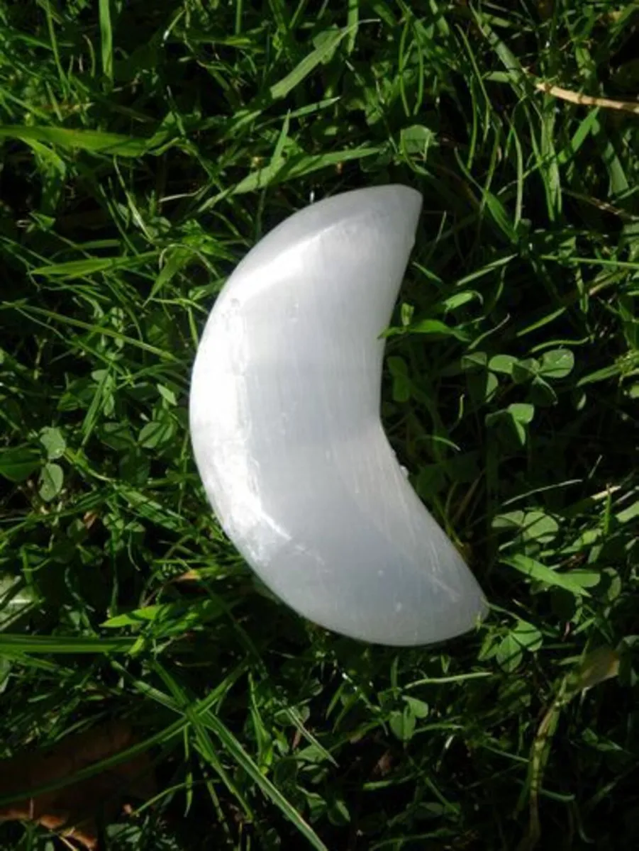 Selenite moon, Crystals,Home decor,Collectable - Image 1