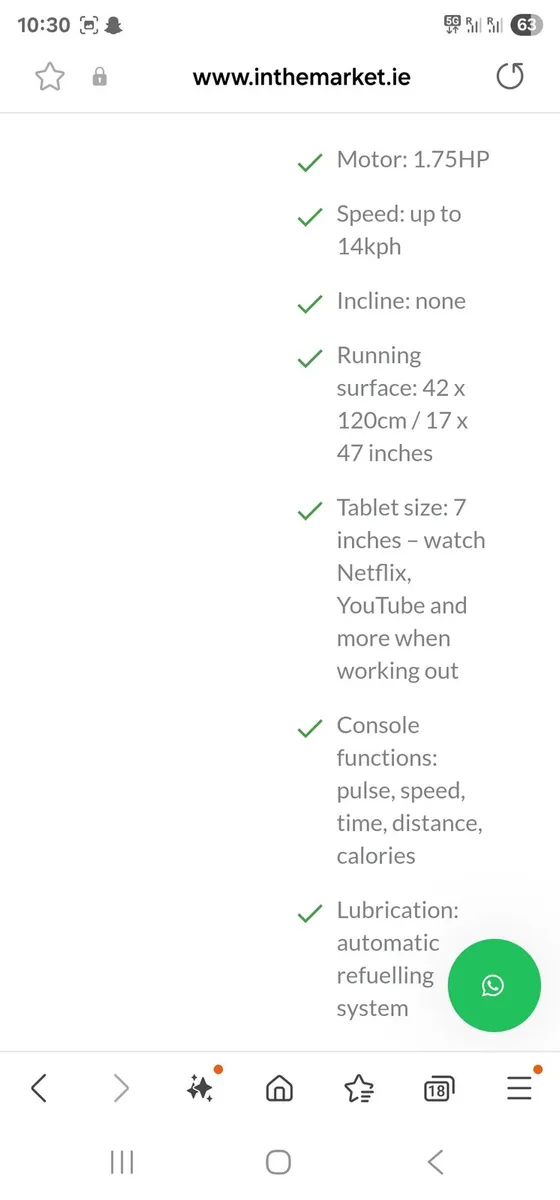 Treadmill with netflix and YouTube - Image 2