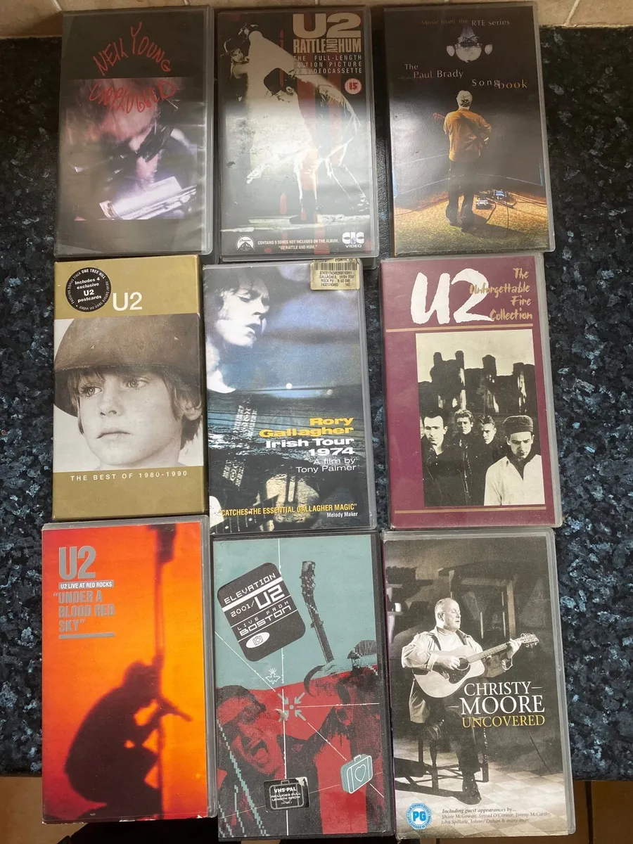 Various Music VHS tapes