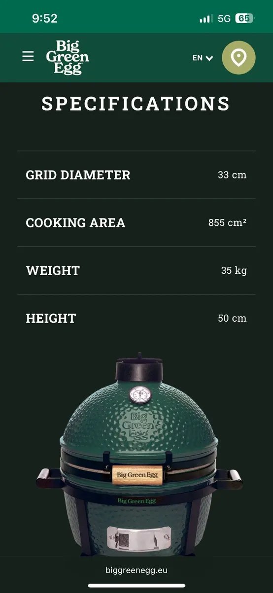 Big Green Egg Mini Max and stand - Image 3