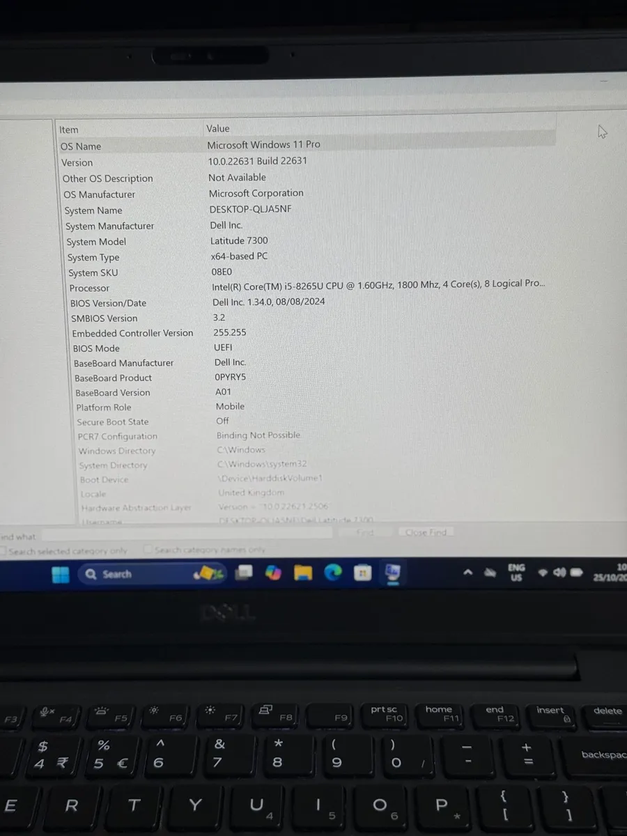 Dell Latitude 7300 Laptop i5/16GB/256SSD/FHD - Image 4