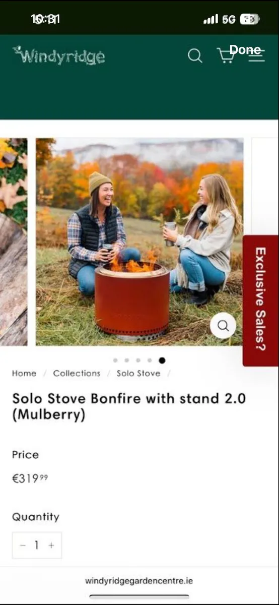 Solo Stove Bonfire firepit - Image 1