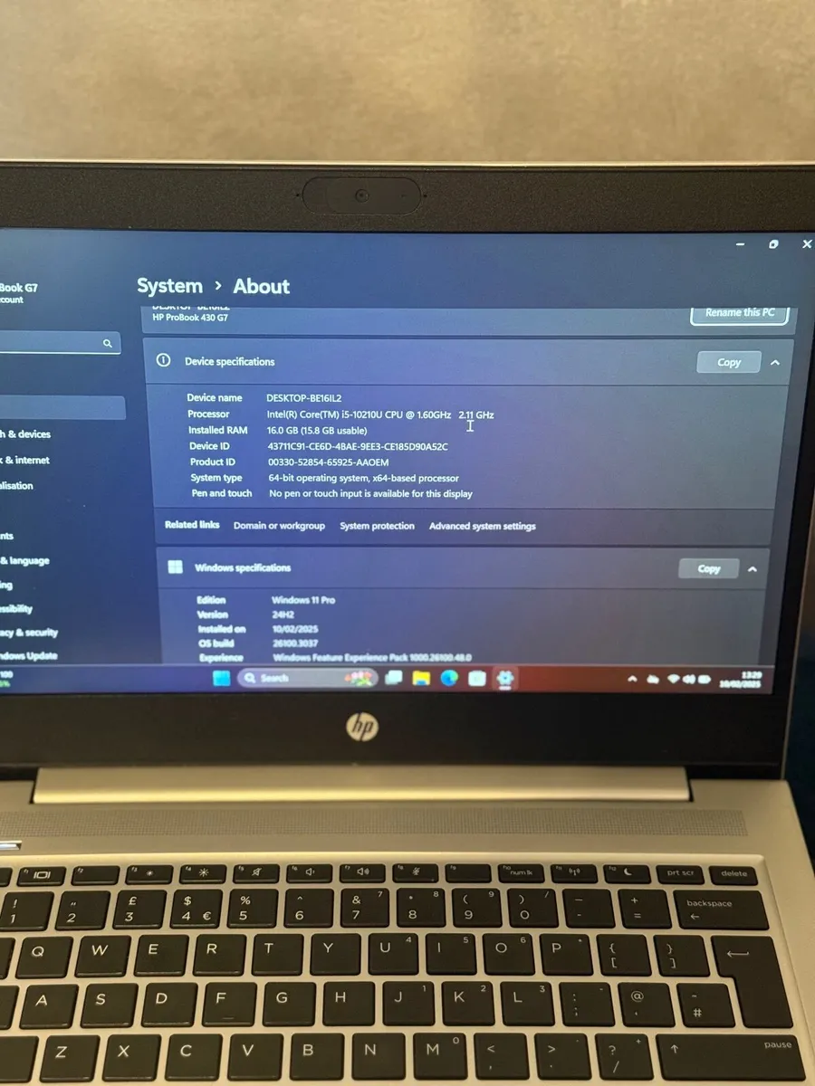 HP ProBook 430 G7 Laptop i5/16GB/256SSD/FHD - Image 2