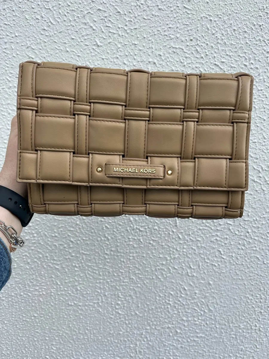 Michael Kors Woven Crossbody Handbag - Image 2