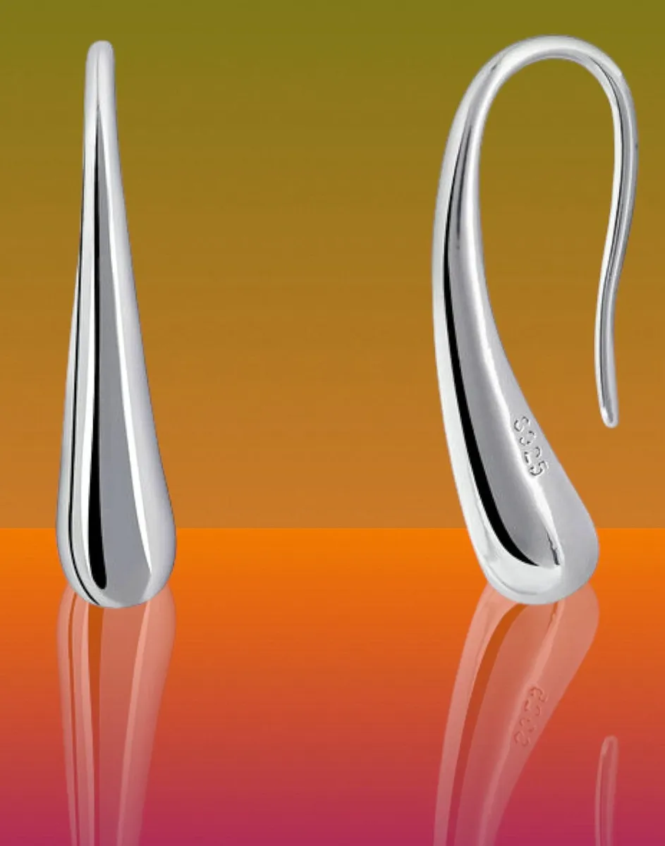 BN Silver Teardrop Earrings-Ex Display - Image 4