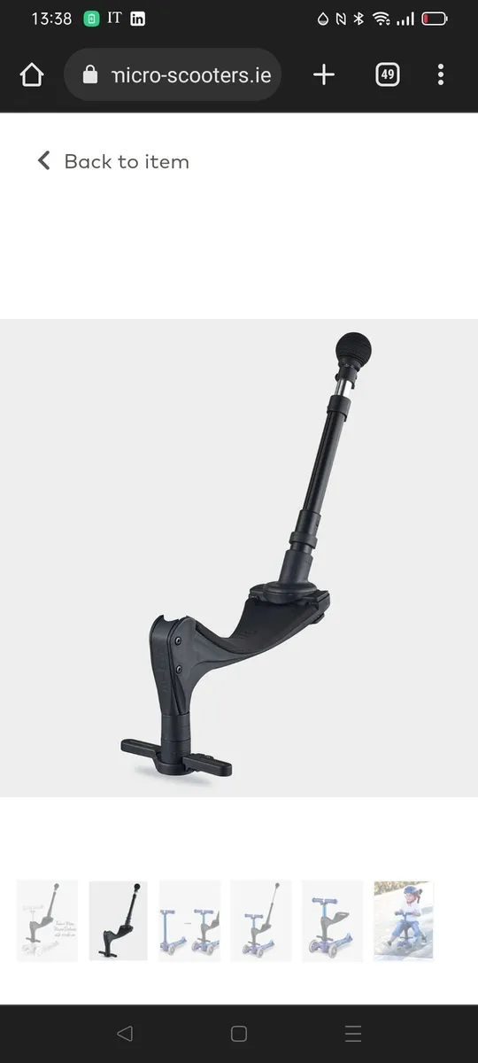 seat for mini micro scooter with push handle - Image 4