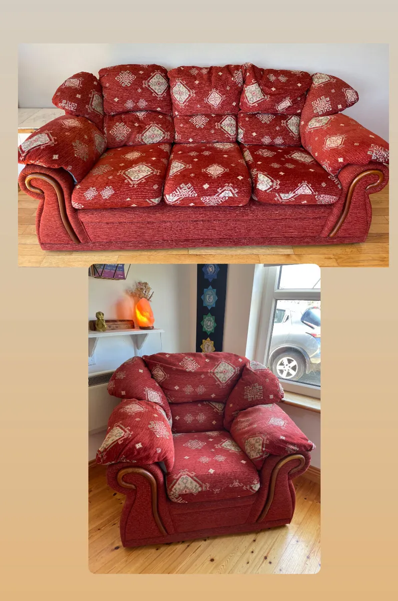 FREE 3 seater couch & large armchair - Image 1