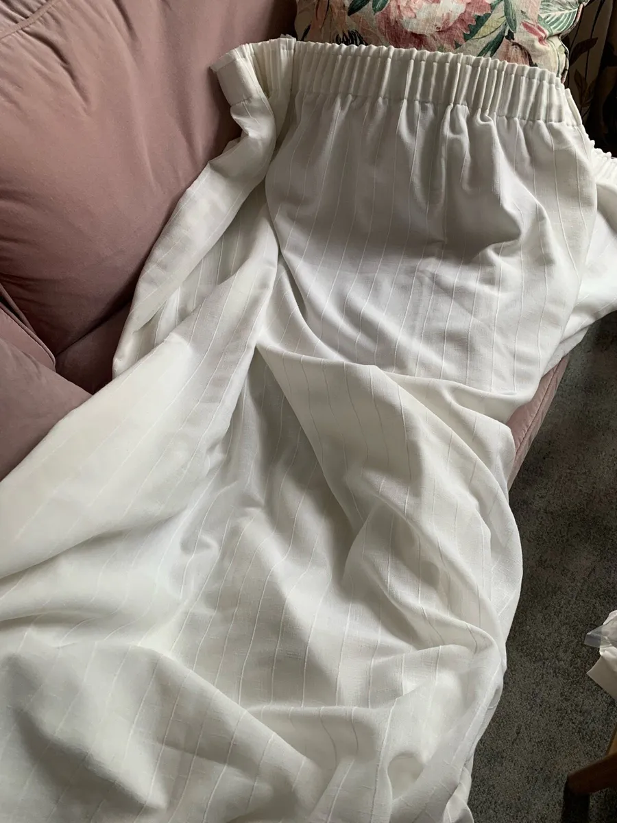 Lined, off-white curtains - free - Image 1
