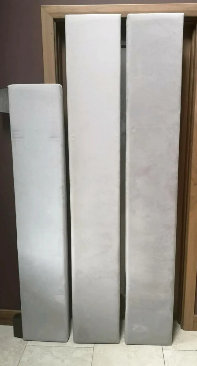 Velvet headboard and bedframe - Image 4