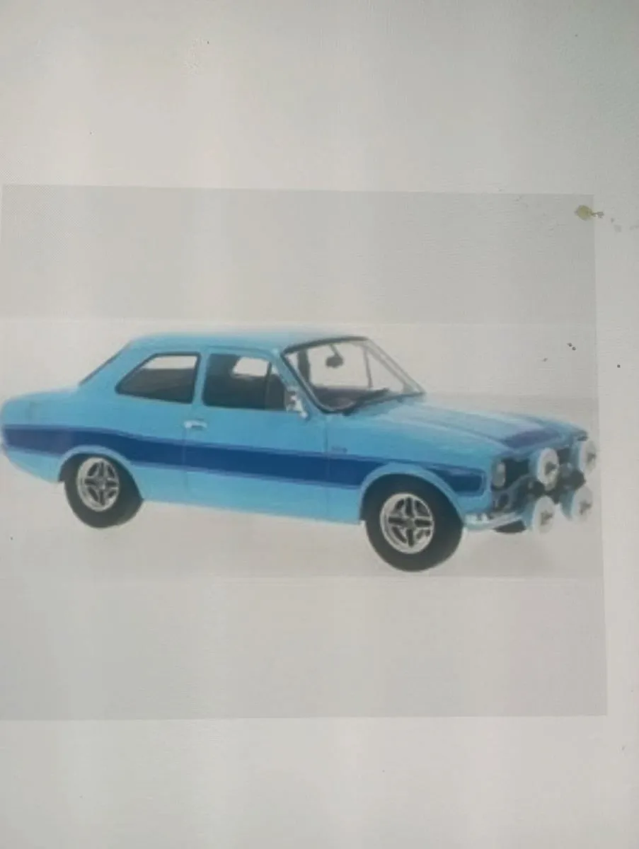 MODLE CAR GROUP DIE-CAST FORD ESCORT M11-18 SCALE - Image 2